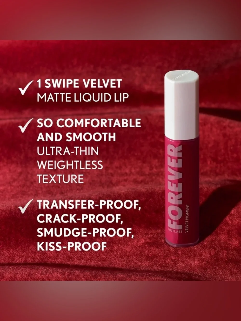 COVERGIRL Outlast Forever Velvet Pigment Matte Lipstick - Cloud Nude, NEW